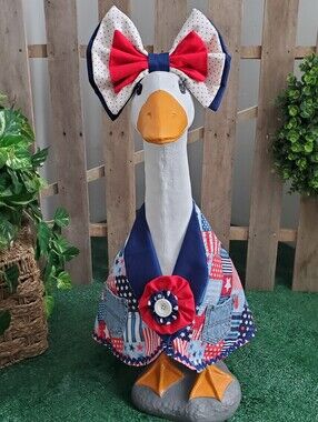 4th Of July Porch Goose Outfit Large